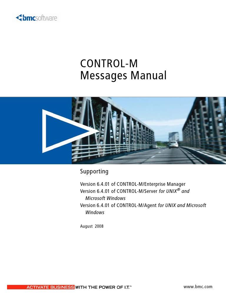 CONTROL-M Messages Manual | PDF | Server (Computing) | Trademark