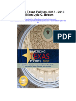 Download Practicing Texas Politics 2017 2018 Edition Lyle C Brown all chapter