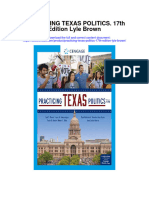 Practicing Texas Politics 17Th Edition Lyle Brown All Chapter