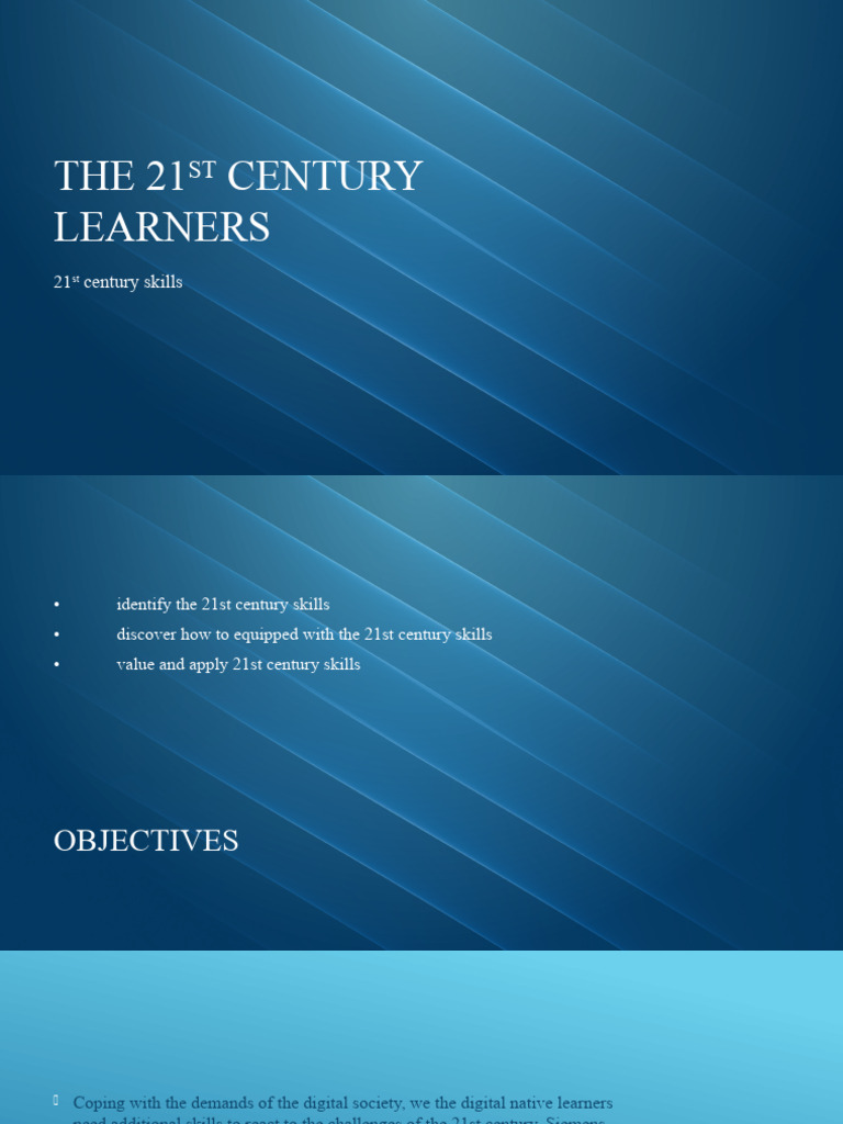 The 21st Century Learners Lesson 2 | PDF | Learning | Knowledge