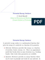 Potential Energy Surfaces: School of Chemistry and Biochemistry Georgia Institute of Technology