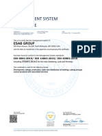 ESAB ISO Certificate