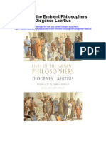 Lives of The Eminent Philosophers Diogenes Laertius Full Chapter
