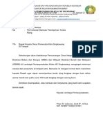 Surat Permohonan Peminjaman Tenda Rijing Ke Dinas Pariwisata