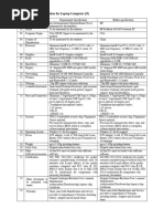 Technical Specification Core I5 Laptop