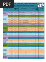 2 O Level Time Table Sgs Oct 2023