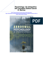 Abnormal Psychology An Integrative Approach 6Th Canadian Edition David H Barlow Full Chapter