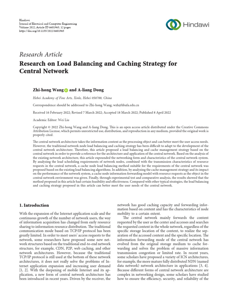Load Balancing New | PDF | Computer Network | Peer To Peer