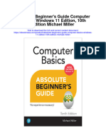 Absolute Beginners Guide Computer Basics Windows 11 Edition 10Th Edition Michael Miller Full Chapter