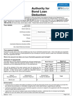 DH2012 Authority For Bond Loan Deduction 11.19