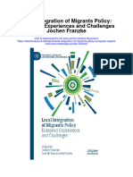 Local Integration of Migrants Policy European Experiences and Challenges Jochen Franzke Full Chapter