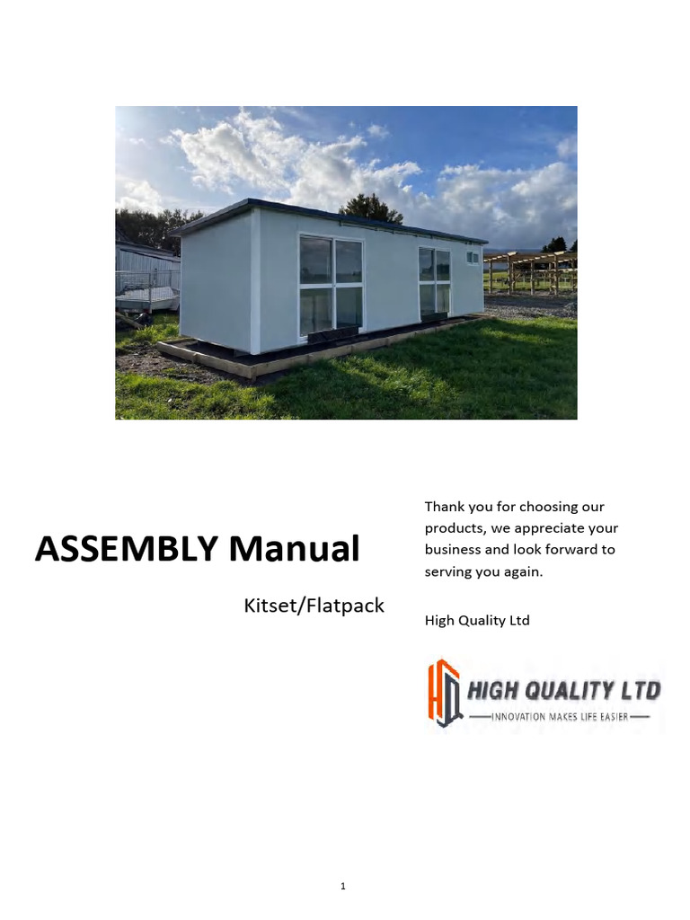 Kitset Assembly Manual Guide | PDF | Door | Rivet
