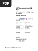 SASOL HSE Plan Rev 0B Issued 23 July 14