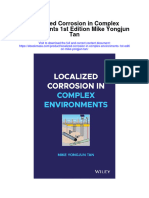 Localized Corrosion in Complex Environments 1St Edition Mike Yongjun Tan Full Chapter