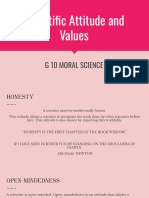 Scientific Attitude and Values