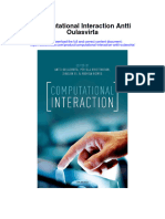 Computational Interaction Antti Oulasvirta Full Chapter