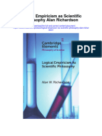 Logical Empiricism As Scientific Philosophy Alan Richardson Full Chapter