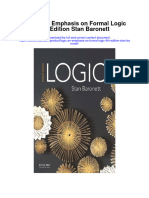 Download Logic An Emphasis On Formal Logic 4Th Edition Stan Baronett full chapter