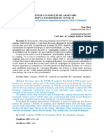 Camping Tourism As A Solution For Adaptation During The COVID-19 Pandemic - Lucrare Stiintifica