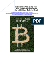The Bitcoin Dilemma Weighing The Economic and Environmental Costs and Benefits 1St Edition Colin L Read Full Chapter