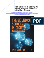 Download The Biomedical Sciences In Society An Interdisciplinary Analysis 1St Edition Edition Iain Crinson full chapter