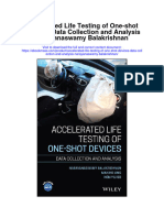 Accelerated Life Testing of One Shot Devices Data Collection and Analysis Narayanaswamy Balakrishnan Full Chapter