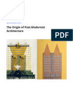 The Origin of Post-Modernist Architecture
