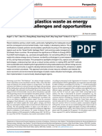 Reimagining Plastics Waste As Energy Solutions Cha