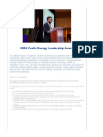 2024 Youth Energy Award Application Outline