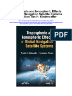 Download Tropospheric And Ionospheric Effects On Global Navigation Satellite Systems 1St Edition Tim H Kindervatter all chapter