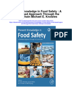 Present Knowledge in Food Safety A Risk Based Approach Through The Food Chain Michael E Knowles All Chapter