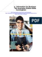 Accounting Information For Business Decisions 4Th Australian Edition Billie Cunningham Full Chapter