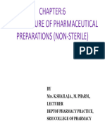 Manufacture of Non-Sterile Products