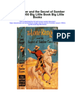 Lone Ranger and The Secret of Somber Canyon 1950 Big Little Book Big Little Books Full Chapter
