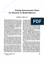 Status: Manual For Scoring Socioeconomic Research Behavior