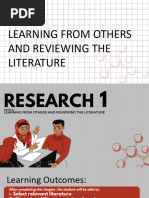 Unit 4: Learning From Others and Reviewing The Literature