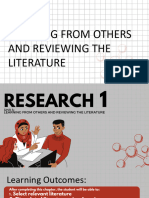 Unit 4: Learning From Others and Reviewing The Literature