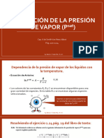 Estimacion de La Presion de Vapor