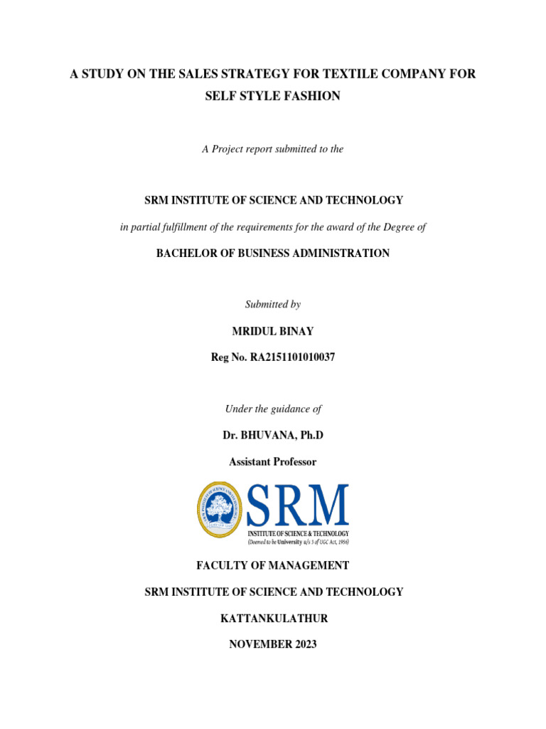 Textile Sales Strategy Analysis | PDF | Textiles | Marketing