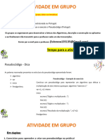 Atividades em Dupla - Pseudocódigo (Portugol) (1)