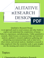 Qualitative Research Design Presentation