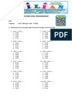 Soal Pengurangan Level 7 (1.000 - 10.000) Dan Kunci Jawaban