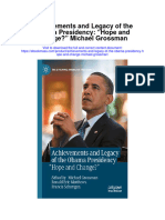 Achievements and Legacy of The Obama Presidency Hope and Change Michael Grossman Full Chapter