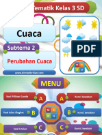 Soal Tematik Kelas 3 SD Tema 5 Subtema 2 Perubahan Cuaca