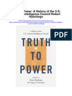 Truth To Power A History of The U S National Intelligence Council Robert Hutchings All Chapter