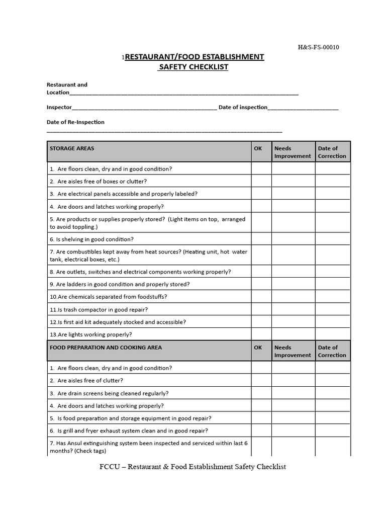 Is Your Restaurant Really Safe This Checklist Will Tell You - 1ldo3d3