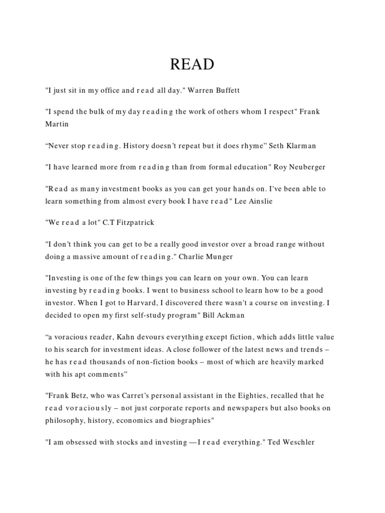 Read pdf warren buffett