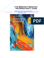 Download Loose Leaf For Methods In Behavioral Research 14Th Edition Paul C Cozby full chapter