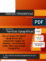 FAMILIAS TIPOGRÁFICAS