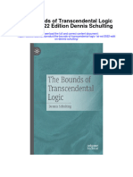 The Bounds of Transcendental Logic 1St Ed 2022 Edition Dennis Schulting Full Chapter